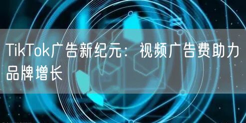 TikTok广告新纪元：视频广告费助力品牌增长