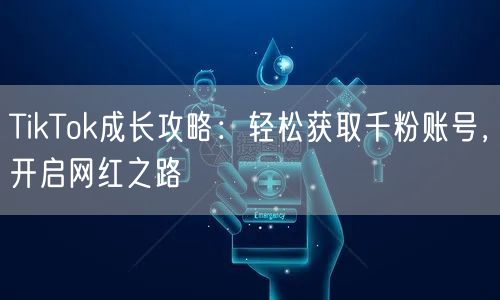 TikTok成长攻略:轻松获取千粉账号,开启网红之路