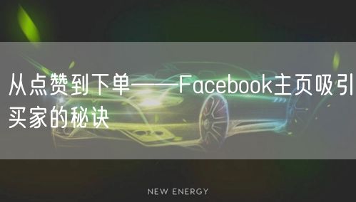 从点赞到下单——Facebook主页吸引买家的秘诀