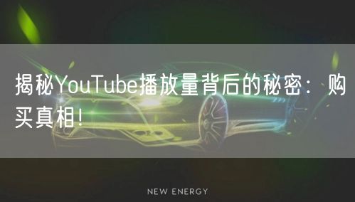 揭秘YouTube播放量背后的秘密：购买真相！
