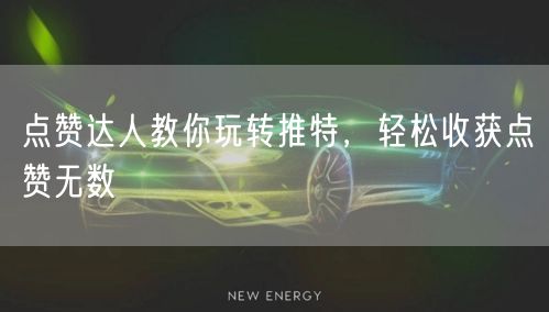 点赞达人教你玩转推特,轻松收获点赞无数