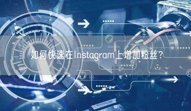 如何快速在Instagram上增加粉丝?