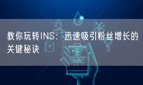 教你玩转INS:迅速吸引粉丝增长的关键秘诀