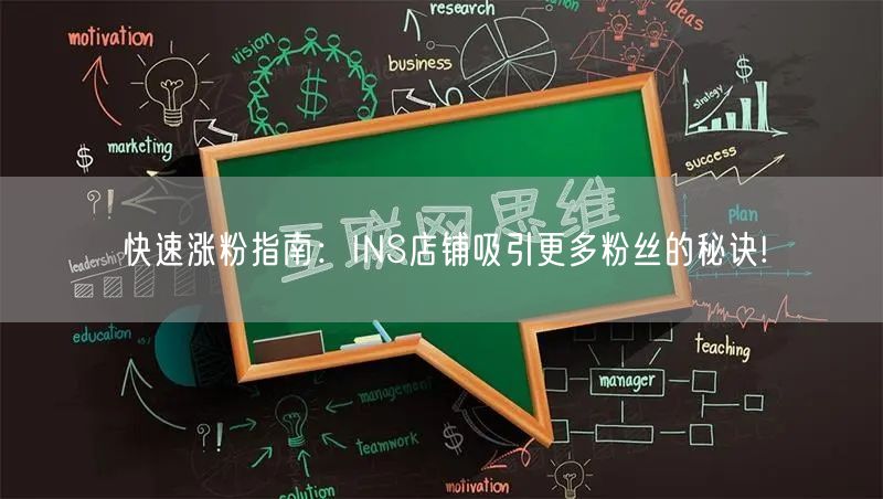 快速涨粉指南:INS店铺吸引更多粉丝的秘诀!