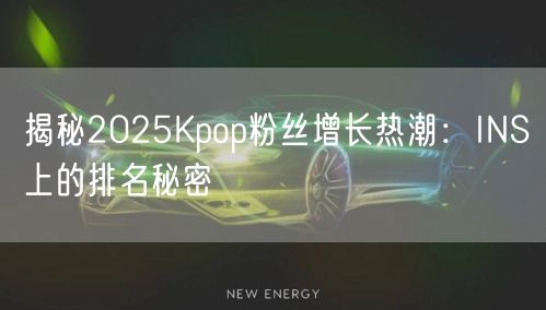 揭秘2025Kpop粉丝增长热潮：INS上的排名秘密