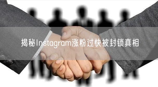 揭秘Instagram涨粉过快被封锁真相