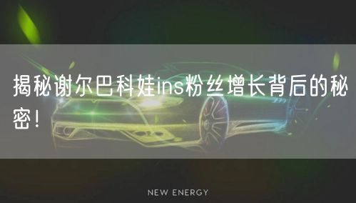 揭秘谢尔巴科娃ins粉丝增长背后的秘密!