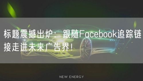 标题震撼出炉:跟随Facebook追踪链接走进未来广告界!