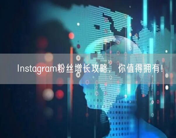 Instagram粉丝增长攻略,你值得拥有!