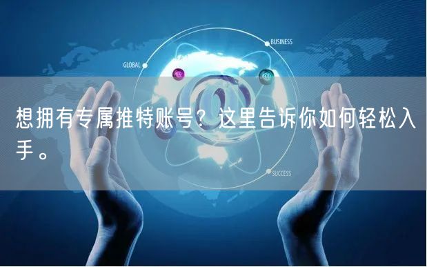 想拥有专属推特账号？这里告诉你如何轻松入手。