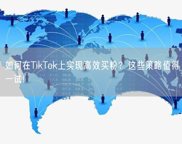 如何在TikTok上实现高效买粉？这些策略值得一试!