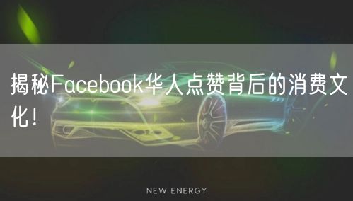 揭秘Facebook华人点赞背后的消费文化！