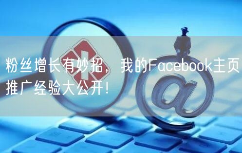 粉丝增长有妙招，我的Facebook主页推广经验大公开！