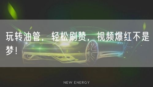 玩转油管，轻松刷赞，视频爆红不是梦！