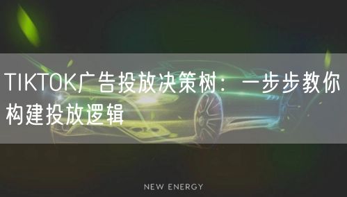 TIKTOK广告投放决策树：一步步教你构建投放逻辑