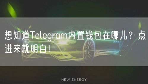 想知道Telegram内置钱包在哪儿？点进来就明白！