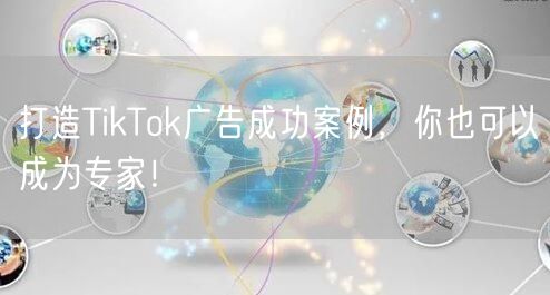 打造TikTok广告成功案例，你也可以成为专家！